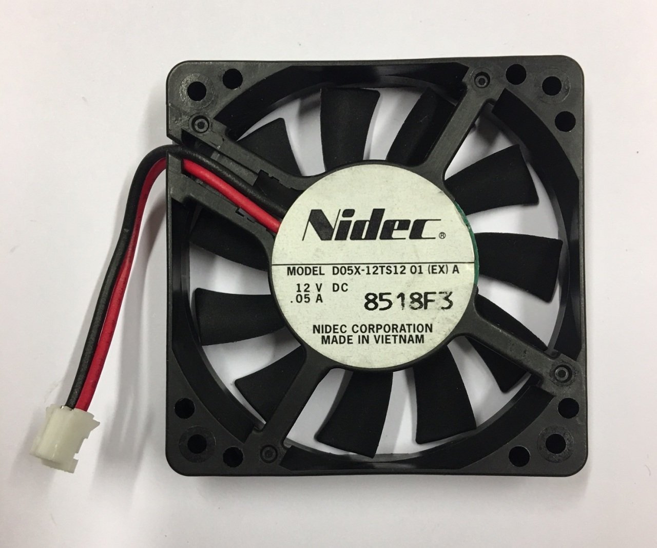 5 x 5 cm 12V FAN , 10mm , NIDEC