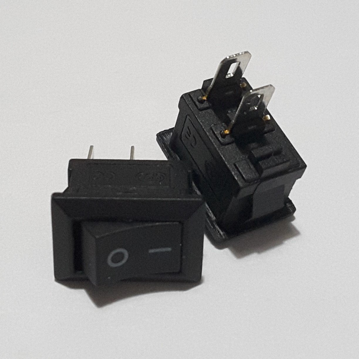 ON - OFF ANAHTAR MİNİ ''S'' - IŞIKSIZ 2 PİN  (IC-125B) - ( 5 ADETLİK PAKET )