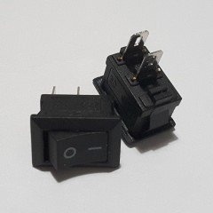 ON - OFF ANAHTAR MİNİ ''S'' - IŞIKSIZ 2 PİN  (IC-125B) - ( 5 ADETLİK PAKET )
