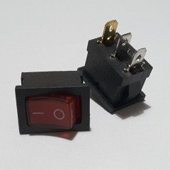 ON - OFF ANAHTAR , IŞIKLI , 3 PİN  ( IC-118 ) ------------- ( 5 ADETLİK PAKET )