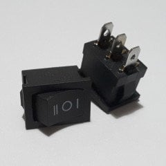 ON - OFF - ON ANAHTAR , IŞIKSIZ , 3 PİN  ( IC-123 ) ---- ( 5 ADETLİK PAKET )