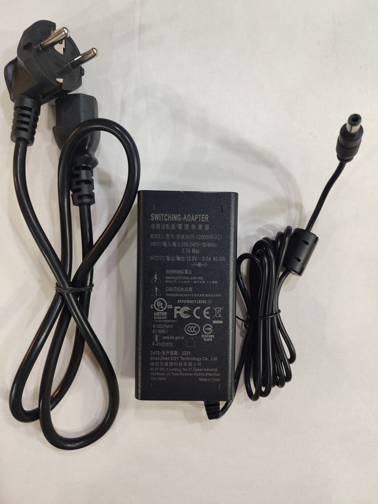 12V 5A MASA TİPİ POWER GİRİŞLİ ADAPTÖR UCU 2,5MM
