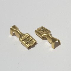 4.8mm GEÇMELİ TERMİNAL - ORTA BOY , DİŞİ (Standart Sarı PABUÇ) - ( 50 ADETLİK PAKET )
