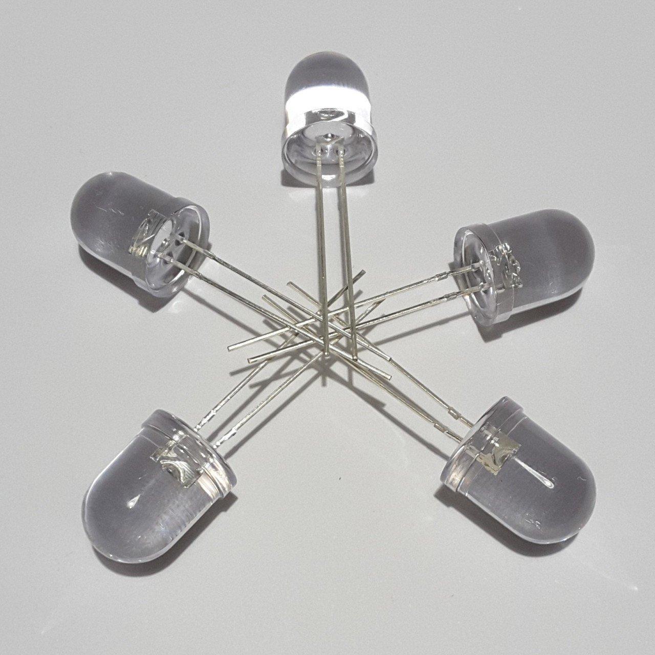 10mm ŞEFFAF LED - KIRMIZI ( 10 ADETLİK PAKET )