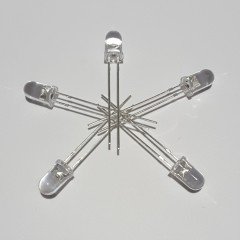 5mm ŞEFFAF LED - YEŞİL ( 50 ADETLİK PAKET )