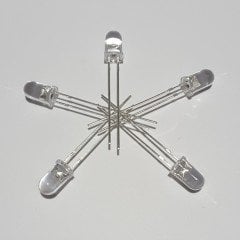 5mm ŞEFFAF LED - GÜN IŞIĞI ( 50 ADETLİK PAKET )