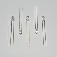 3mm ŞEFFAF LED - SARI ( 50 ADETLİK PAKET )