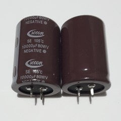 10000uF 80V Elektrolitik Kondansatör 35*60 , SNAP , 105C