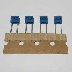 47 NF 100V , 5mm , Kutu Tipi ( 25 ADETLİK PAKET )