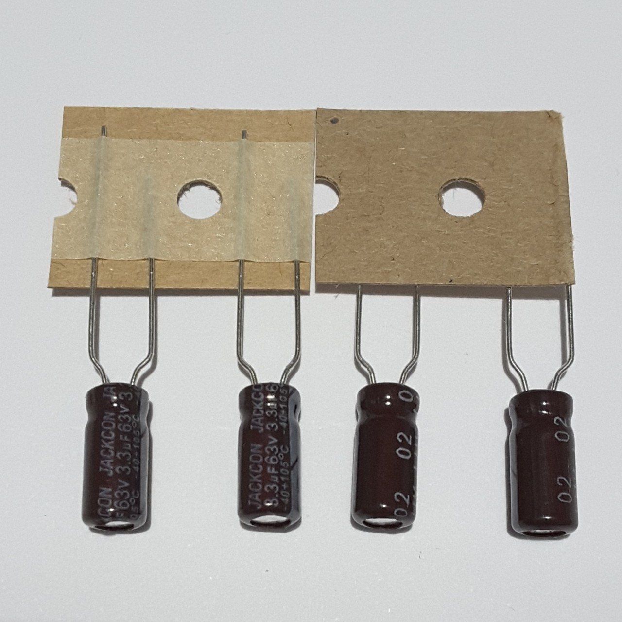 3.3uF 63V Elektrolitik Kondansatör 5*11 , Şerit , 105C ----- ( 25 ADETLİK PAKET )