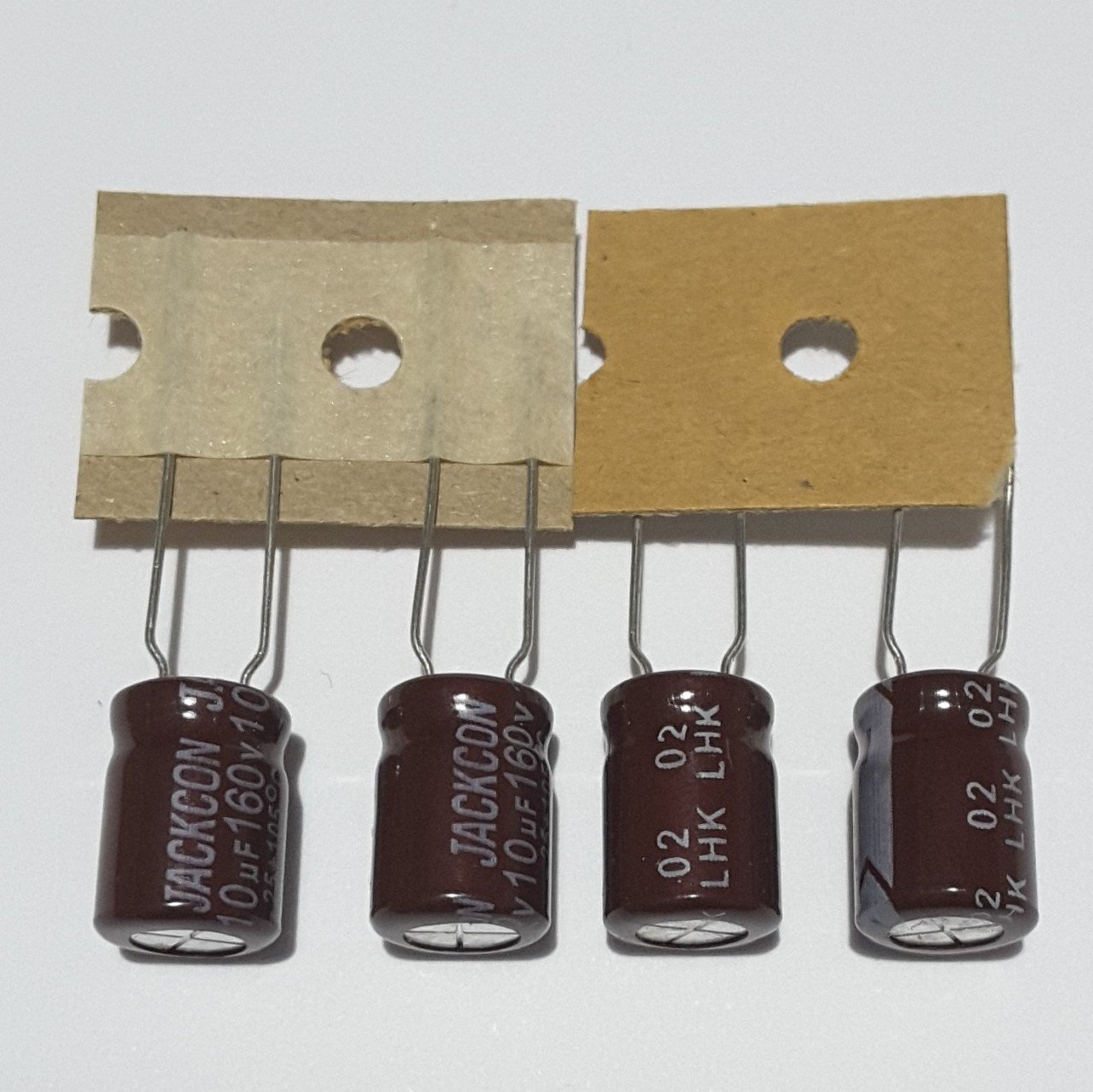 10uF 160V Elektrolitik Kondansatör 8*11 , Şerit , 105C --- ( 25 ADETLİK PAKET )