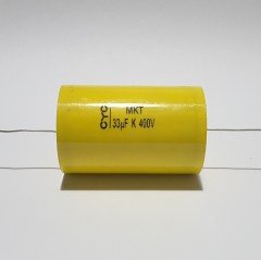 33UF 400V Axial Polyester Kondansatör - Silindir Şeklinde