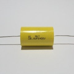 5.6UF 400V Axial Polyester Kondansatör - Silindir Şeklinde ( 2 ADETLİK PAKET )