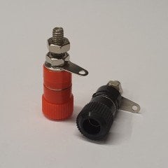 BORN KLEMENS, ORTA BOY - 12mm ( 10 ADETLİK PAKET : 5 Adet Siyah + 5 Adet Kırmızı )