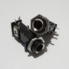 6.3mm STEREO JAK Dişi Şase Tip ( 5 ADETLİK PAKET )