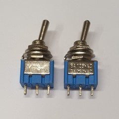 TOGGLE SWITCH , ON - OFF , 3 PİN ( MTS-102 ) -------- ( 5 ADETLİK PAKET )