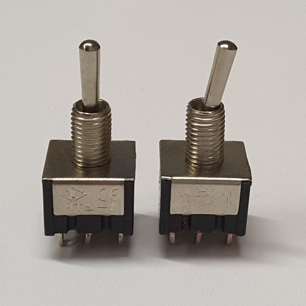 TOGGLE SWITCH , ON - OFF - ON , 6 PİN ( MTS-203 ) - ( 5 ADETLİK PAKET )