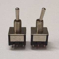 TOGGLE SWITCH , ON - OFF - ON , 6 PİN ( MTS-203 ) - ( 5 ADETLİK PAKET )